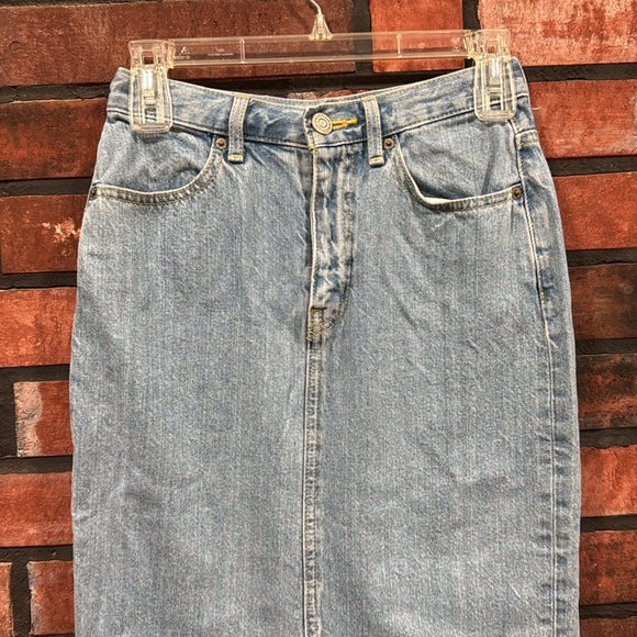 Azul by moussy Light Blue Denim Midi Skirt - Picture 5 of 8